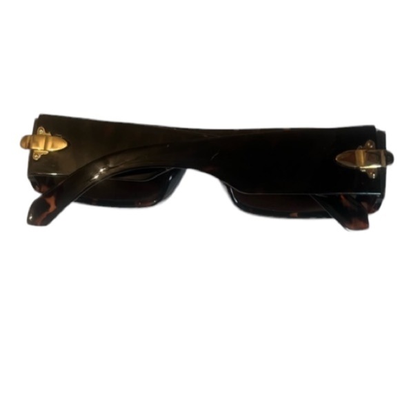 Giselle Flat Top Narrow Rectangle 90 shades tortoise - Picture 2 of 7